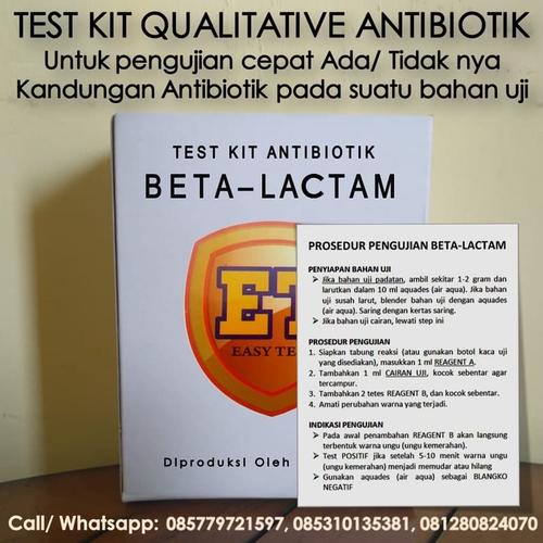 Foto Produk Test Kit Betalaktam - Antibiotic Test Kit - Teskit untk Tes Antibiotik dari ERDUA Business