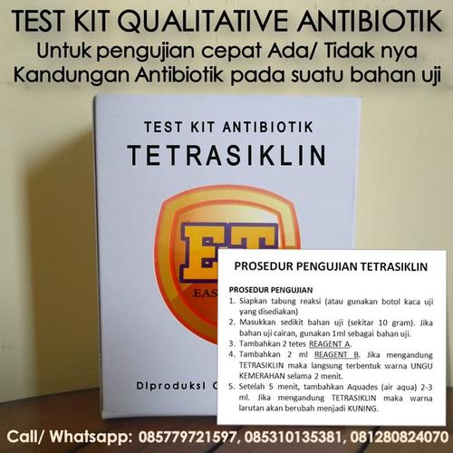 Gambar Test Kit TETRAS1KL1N - Antibiotic TestKit - Teskit Tes utk Antibiotik dari easytest undefined Tokopedia