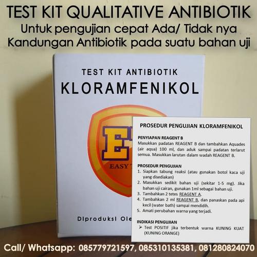 Gambar Test Kit KL0RAMFEN1KOL - Antibiotic TestKit - Teskit - Tes Antibiotik dari easytest undefined Tokopedia