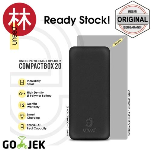 Gambar Uneed Compact Box 20 UPB401.2 Powerbank 20000mAh Real Capacity dari Liem Jakarta Barat Tokopedia