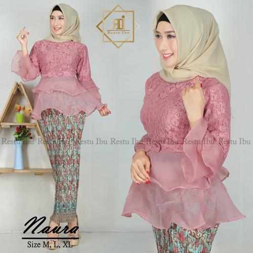 Foto Produk 0046 STELAN KEBAYA BRUKAT MODERN KOMBINASI ORGANZA dari kintani kebaya