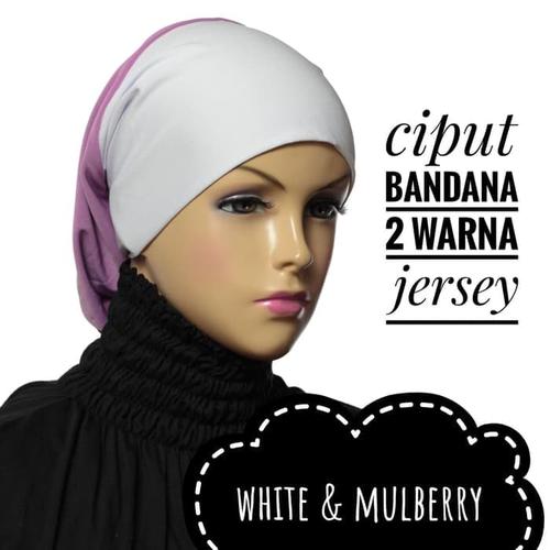 Foto Produk Ciput bandana 2 warna jersey / inner hijab dari House Of SEAS