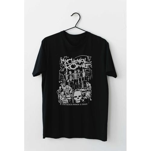 MCR ROCK BAND SABLON MERCH HITAM 