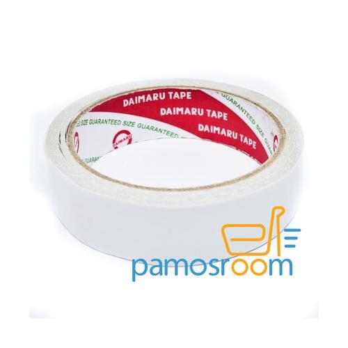 Foto Produk DOUBLE TAPE 1 INCH 24MM X 12 YARD DAIMARU TAPE dari Pamosroom Living