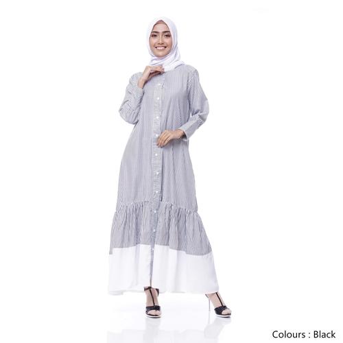 Foto Produk Dia Dress Black - Black, M dari Tazkia Hijab Store