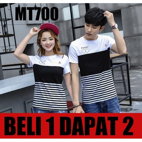 Foto Produk KAOS COUPLE/KAOS PASANGAN/BAJU COUPLE FOREVER X GROSIR MURAH - Putih dari 1tanahabangcom
