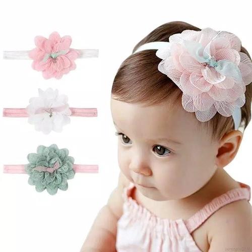 Foto Produk Daisy bandana bayi renda bunga baby flower headband ikat bando anak - Putih dari Mimo collection