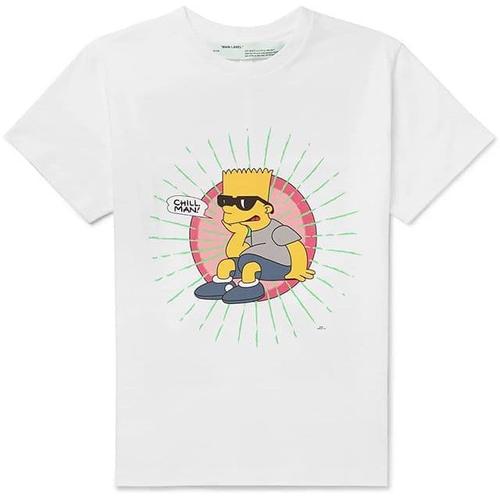 Jual Off-White Bart Simpson Printed 