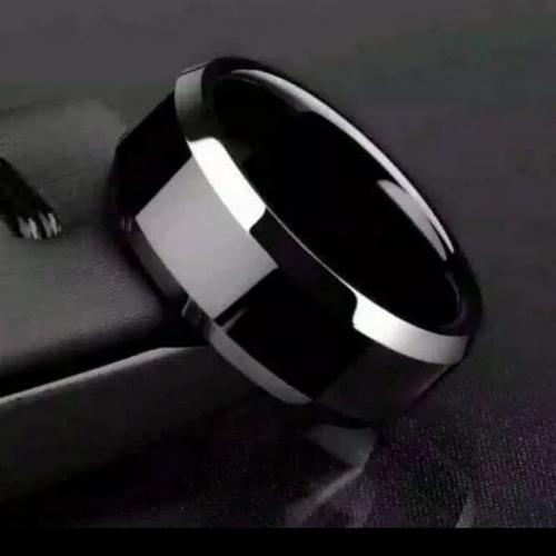 Foto Produk Cincin Stainless Hitam polos Pria / Wanita - Hitam, 5 dari DHV store