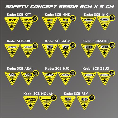 Foto Produk Stiker Visor Helm Safety Concept dari @helm_nation