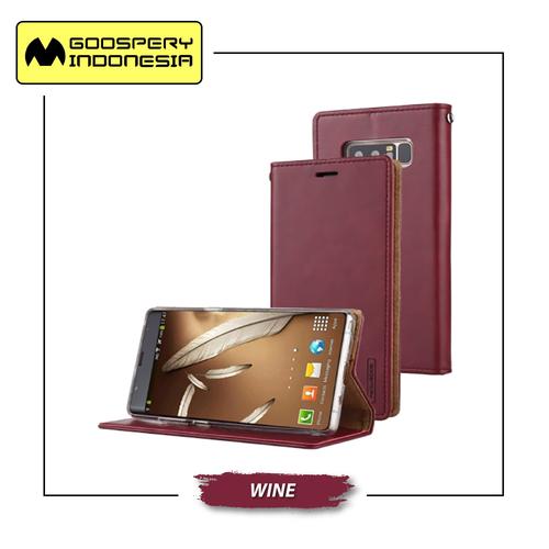 Foto Produk GOOSPERY Samsung Galaxy S5 Blue Moon Flip Case - Wine dari Goospery Indonesia