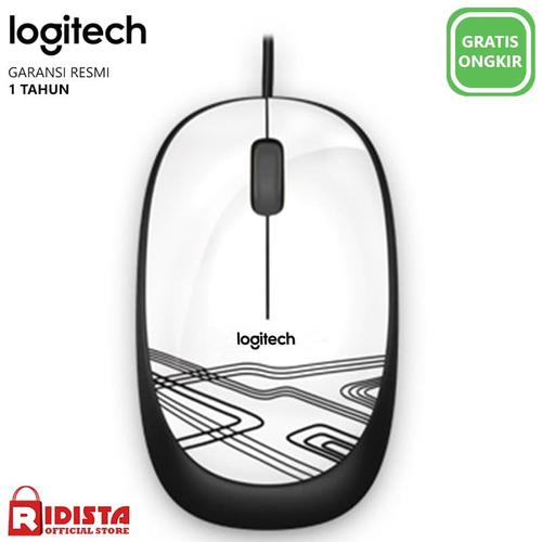 Foto Produk Logitech M105 Mouse Kabel Original ( L068 ) Warna Putih dari Ridista Official Store