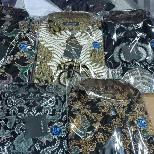 Foto Produk Kemeja batik alisan lengan panjang size jumbo 16.5-17.5 dari Sensens Store