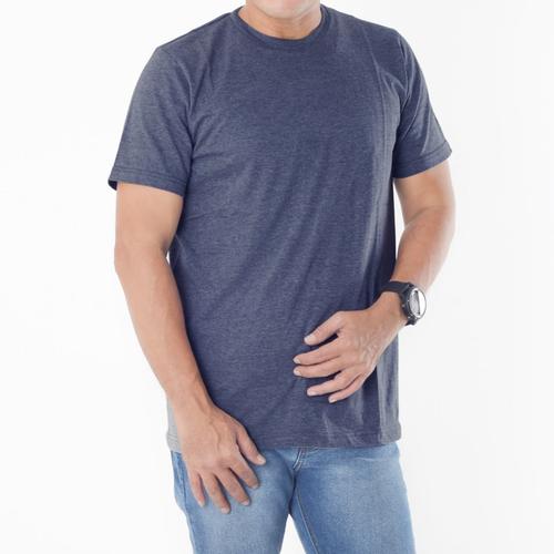 Foto Produk Muscle Fit Kaos Polos O-Neck Lengan Pendek Cotton - Warna Misty - Navy, XL dari CelanaDalamPria ID