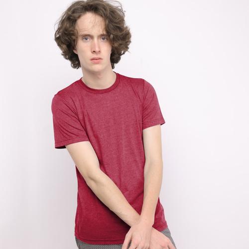 Foto Produk Muscle Fit Kaos Polos O-Neck Lengan Pendek Cotton - Warna Misty - Maroon, L dari CelanaDalamPria ID