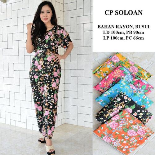 Foto Produk Setelan Celana Panjang Soloan Shaby / Cp / Baju Tidur / Baby Doll dari RisqianaBatik