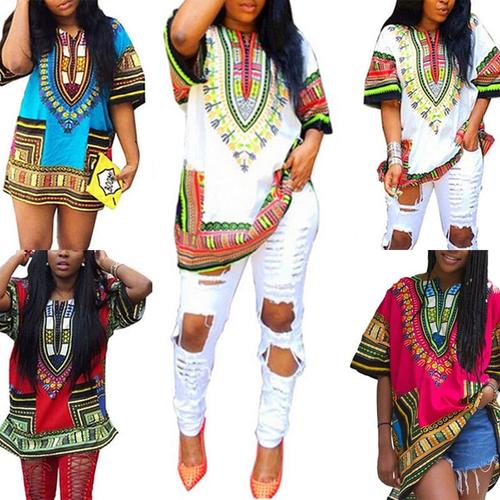 Jual Unisex Tribal African Shirt Dress 