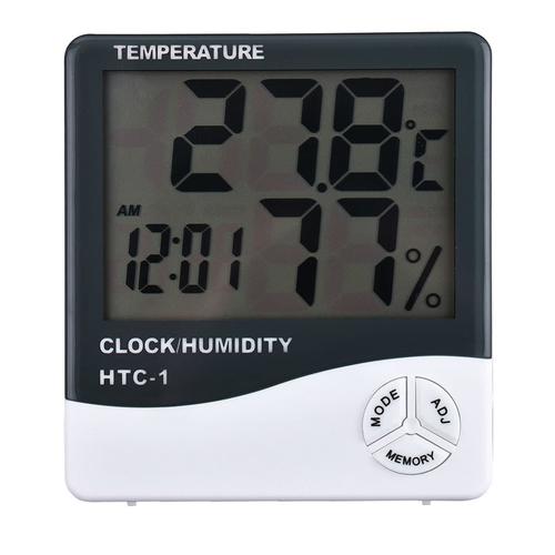Foto Produk HTC-1 Termometer Digital + Hygrometer + Jam HTC1 HTC 1 dari LIVOTECH