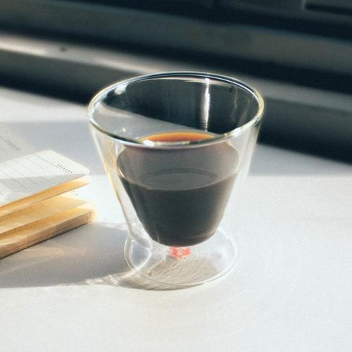 Foto Produk UCHII Double Wall Slim Coffee Cup | Gelas Kopi Kaca Ganda Heat Proof dari uchii store
