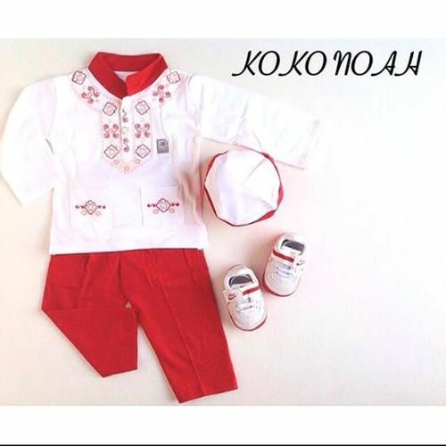 Foto Produk koko bayi baju muslim koko setelan peci murah anak bayi laki laki dari The Fairy Babyshop