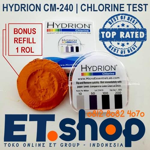 Foto Produk Hydrion CM-240 Paper Test Kit - Chlorine Testkit utk Tes Klorin Cl dari Wak Sunar