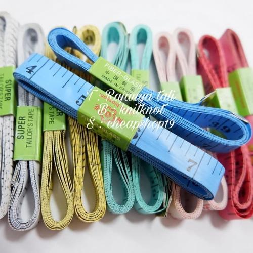 Foto Produk meteran kain baju badan 150cm tailoring tape dari Rajanya Tali