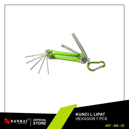 Foto Produk Kunci L Lipat Hexagon 7 Pc Nankai dari Nankai Tools