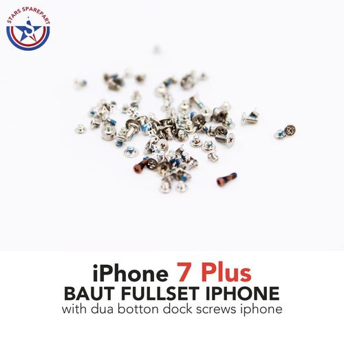 Foto Produk iPhone 7 Plus 7+ Baut set-screw set full lengkap Original - Rose Gold dari Stars Sparepart