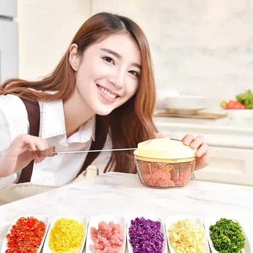 Foto Produk Pengiris Bawang / Pengaduk Irisan Tarik Otomatis / Onion Slicer dari Home Diaries