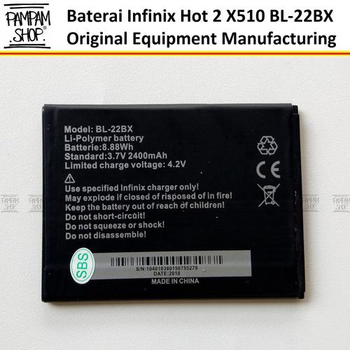 Foto Produk Baterai Infinix Hot 2 X510 BL-22BX Original OEM Batre Batrai BL22BX dari PAMPAM SHOP