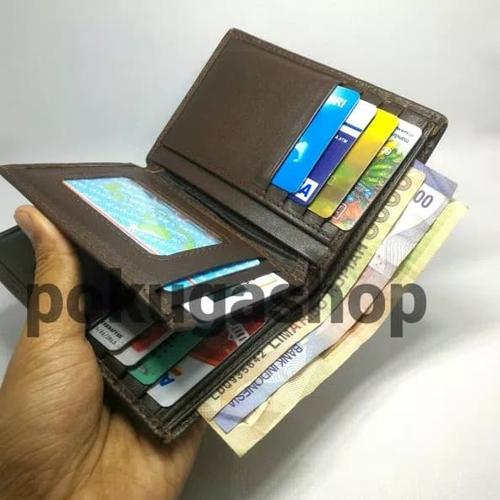 Foto Produk DOMPET KULIT PRIA SAPI ASLI 3/4 COKLAT ASLI GARUT dari pokugashop