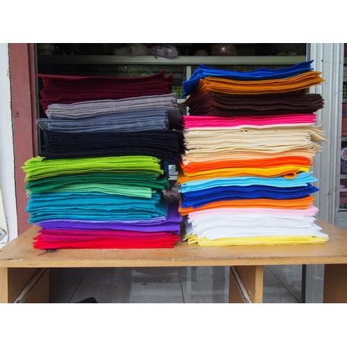 Gambar Lembar Kain Flanel| Kain Flanel Warna |Kain Flanel Polos Ukuran 24x25 - Putih dari 2Day Handicraft Kota Surabaya Tokopedia