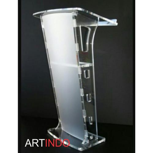 Gambar Podium acrylic/ meja pidato akrilik type PD18 #BISAGOJEK dari Jhana Acrylic Kab. Tangerang Tokopedia