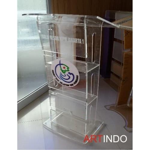 Foto Produk Podium acrylic/ meja pidato akrilik type PD16 #BISAGOJEK dari Jhana Acrylic