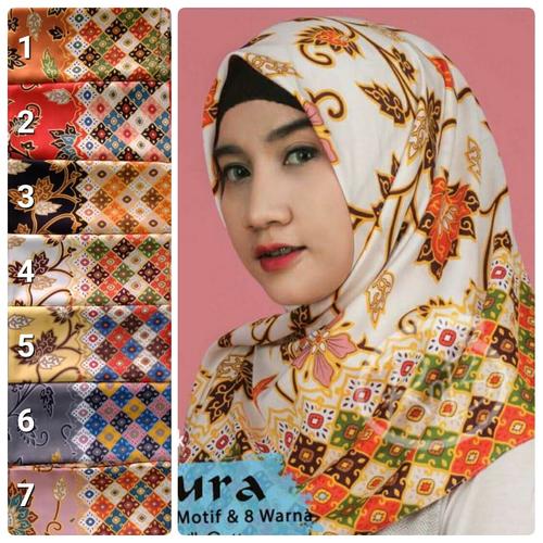 Jual JILBAB SEGIEMPAT BATIK / SEGIEMPAT TERBARU / SEGIEMPAT MURMER