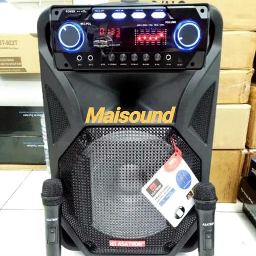 Foto Produk Speaker Portable Wireless ASATRON HT 8871 UKM 2 handheld Mic ORIGINAL dari Maisound