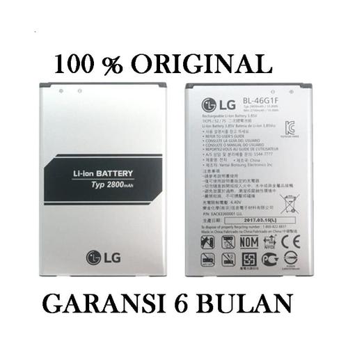 Foto Produk Baterai battery LG K10 2017 LG BL-46G1F Original 100% BL46G1F - Original Asli dari Pasti Original Asli