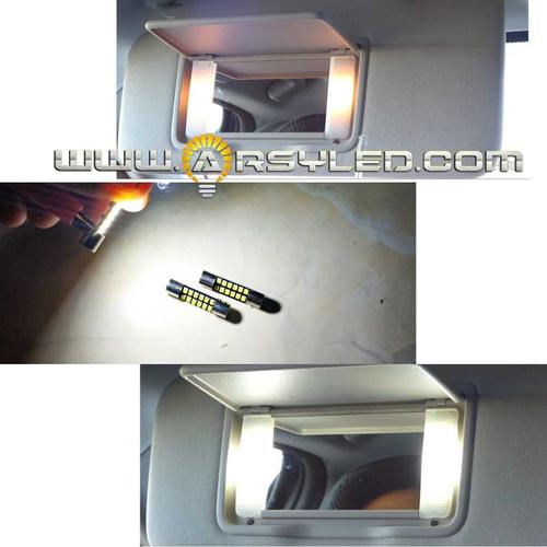 Foto Produk Lampu LED Sun Visor Cermin Honda HRV Festoon 28 mm 12 mata led atomic - Putih dari arsystore