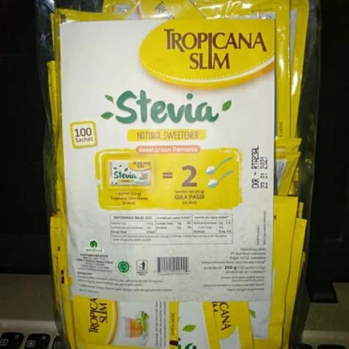 Foto Produk gula tropicana slim stevia isi 100 sachet dari Uniq27