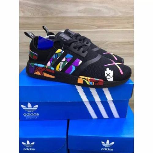 Jual Sepatu Adidas NMD R1 x KAWS Black Cartoon Original Premium Kab. Bekasi Shazi Sport Tokopedia