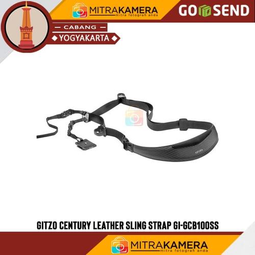 Sangle En Cuir Gitzo Century GCB100NS – Noire, Pour Appareil Photo