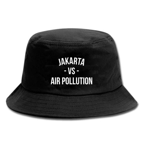 Jual Bucket Hat Jakarta vs Air Pollution Topi Rimba Custom Bordir ...