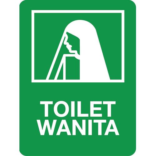 Jual RAMBU TOILET WANITA MUSLIM - 15X20CM SIGNAGE - Kota Bandung ...