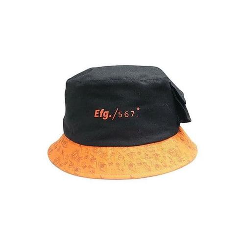 BUCKET HAT RIORDN BLACK AND ORANGE EFG 