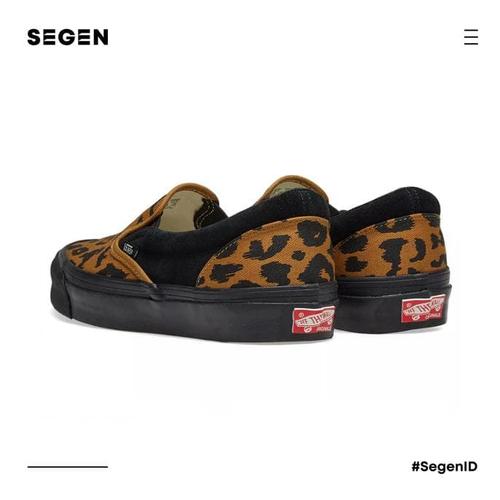 slip on vans leopard