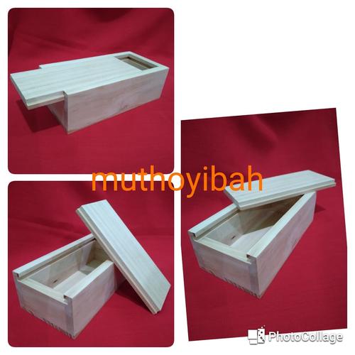 Foto Produk kotak kayu pinus sliding 15x10x5cm dari Muthoyibah
