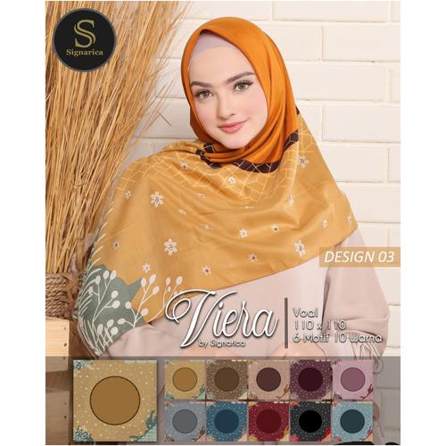 Foto Produk Hijab Segi Empat Motif °Viera° Motif 3. Cantik Nyaman dan Murah dari TQ Hijab
