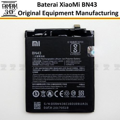 Jual Baterai Xiaomi Redmi Note 4x Bn43 Battery Batre Original Bn 43 Jakarta Pusat Edoy Accessories Tokopedia