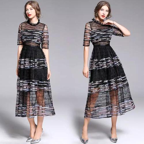 Jual maxi dress gaun malam lengan 