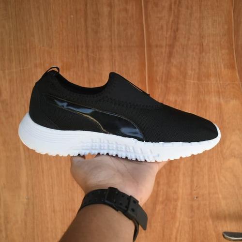 puma no lace trainers